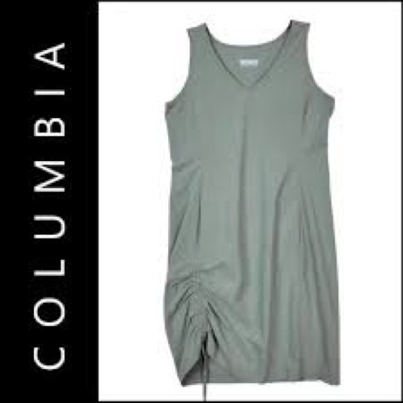 Columbia Omni shade Anytime Ruched Dress - Picture 1 of 6